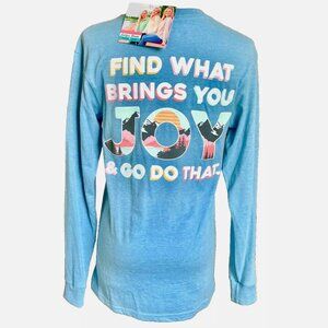 NWT! NEW! JADELYNN BROOKE FIND WHAT BRINGS YOU JOY MOUNTAINS LAKE TEE T-SHIRT XS